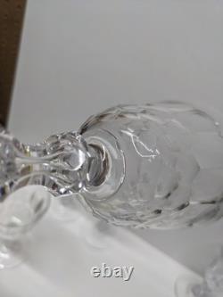 READ Set of 6 VTG Crystal Wine Glasses Unknown Maker, Val St Lambert 6