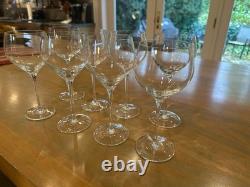 ROSENTHAL 12 BEAUTIFUL Vintage 1995 Crystal Red Wine Glasses Excellent condition