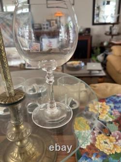 Ralph Lauren Crystal Bedford Wine Glass Rare, vintage 7-1/2 inch tall