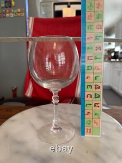 Ralph Lauren Crystal Bedford Wine Glass Rare, vintage 7-1/2 inch tall