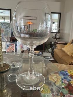 Ralph Lauren Crystal Bedford Wine Glass Rare, vintage 7-1/2 inch tall