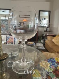 Ralph Lauren Crystal Bedford Wine Glass Rare, vintage 7-1/2 inch tall