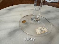 Ralph Lauren Crystal Rare Vintage Edward Balloon Red Wine 5 Glasses 8 inch tall