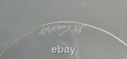 Randy Strong 22 Carat Gold Leaf Wine Glasses Rare Pair Signed 1988