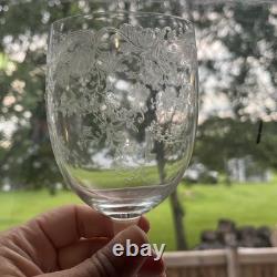 Rare Find! Cleo St Louis Crystal Wine Glasses Vintage Set Of 6