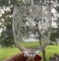 Rare Find! Cleo St Louis Crystal Wine Glasses Vintage Set Of 6