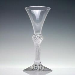 Rare Georgian Wine Glass, 18th Century Air Twist c1750