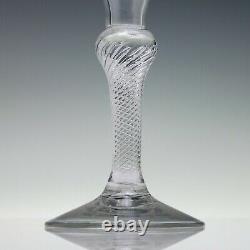 Rare Georgian Wine Glass, 18th Century Air Twist c1750