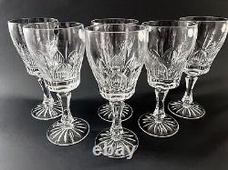 Rare Set of 6 Vintage Russian Crystal Wine Glassware Hand Carved Masterpiece