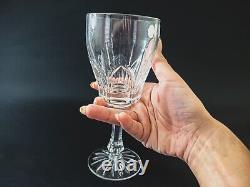 Rare Set of 6 Vintage Russian Crystal Wine Glassware Hand Carved Masterpiece