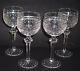 Rare VINTAGE Waterford Crystal CASTLETOWN (1968-) 4 Wine Hock Glasses 7 1/4