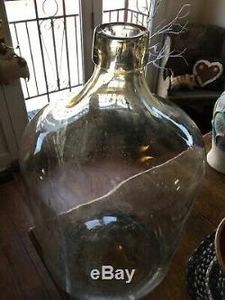 Rare Vintage 1954 Mcag Std. 13 Gallon Clear Glass Wine Beer Jug Bottle- 25 Tall