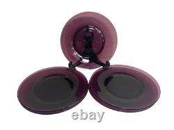 Rare Vintage Bryce Amethyst Aquarius Glassware Set (1950s) Water Goblets, Wine