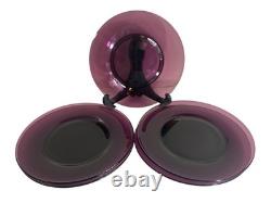 Rare Vintage Bryce Amethyst Aquarius Glassware Set (1950s) Water Goblets, Wine