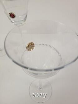 Rare Vintage Rococo Revival Wine Glasses