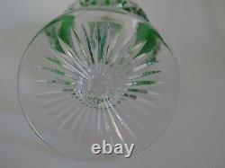 Rare Vintage Roemer Wine Glass Crystal Val Saint Lambert Design Green