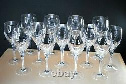 Rare- Vintage Set Of (13pc) Noritake Platinum Turning Point Wine & Water Goblets