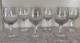 Rare! Vintage! Set Of 6 -Royal Doulton Clarendon Crystal 7 Wine Glasses