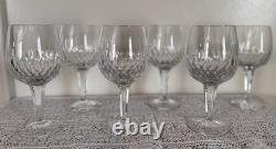 Rare! Vintage! Set Of 6 -Royal Doulton Clarendon Crystal 7 Wine Glasses