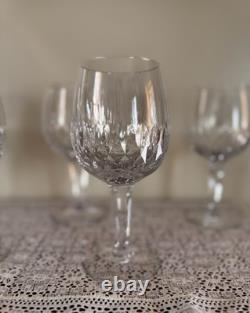 Rare! Vintage! Set Of 6 -Royal Doulton Clarendon Crystal 7 Wine Glasses