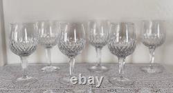 Rare! Vintage! Set Of 6 -Royal Doulton Clarendon Crystal 7 Wine Glasses