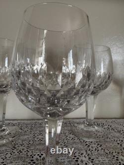 Rare! Vintage! Set Of 6 -Royal Doulton Clarendon Crystal 7 Wine Glasses