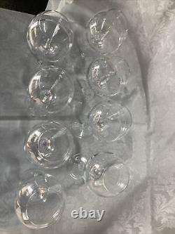 Rare Vintage Set of Eight Mikasa Wine/ Water / Aperitif Glasses