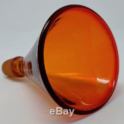 Rare Vtg BLENKO WAYNE HUSTED Sipper Stopper for Tangerine Decanter Wine Cup Shot