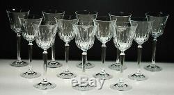 Rare (set Of 12) Vintage Mikasa Park Avenue Pattern Crystal Wine Glasses