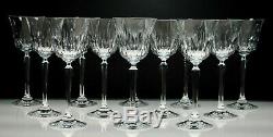 Rare (set Of 12) Vintage Mikasa Park Avenue Pattern Crystal Wine Glasses