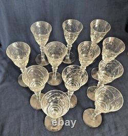 Rock Sharpe Marshfield Glasses VTG Set of 8 Water or Set of 12 Wine -FREE SHIP