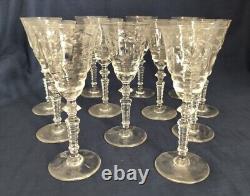 Rock Sharpe Marshfield Glasses VTG Set of 8 Water or Set of 12 Wine -FREE SHIP