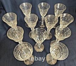 Rock Sharpe Marshfield Glasses VTG Set of 8 Water or Set of 12 Wine -FREE SHIP