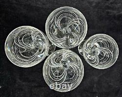 Rogaska Crystal MAESTRO Arch Design Water Wine Glasses 7.5-8.25 Vtg Set of 4