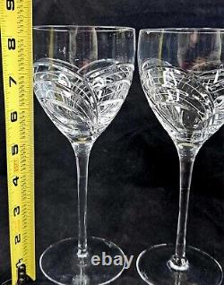 Rogaska Crystal MAESTRO Arch Design Water Wine Glasses 7.5-8.25 Vtg Set of 4