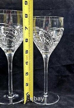 Rogaska Crystal MAESTRO Arch Design Water Wine Glasses 7.5-8.25 Vtg Set of 4