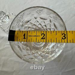 Rogaska Gallia Balloon Wine Glasses 8 Goblets Etched Crystal Vintage Signed