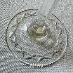 Rogaska Gallia Balloon Wine Glasses 8 Goblets Etched Crystal Vintage Signed