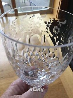 Rogaska Gallia Etched Wine Glass/Water Goblets Set of 8