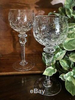 Rogaska set 6 Gallia Hand Crafted Cut Etched Lead Crystal WINE HOCK perfect