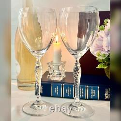Royal Doulton Dawn Wine Glasses Vintage Doulton Blown Clear Wine Goblets 2