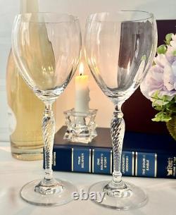 Royal Doulton Dawn Wine Glasses Vintage Doulton Blown Clear Wine Goblets 2