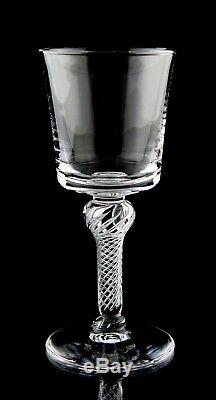 Royal Leerdam Air Twist Wine Goblet Glasses Set of 6 Vintage Glass Williamsburg