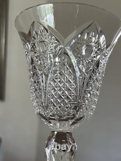 SAINT LOUIS FRANCE 7 Vintage Wine Glasses Crystal Pattern STELLA 7 1/4