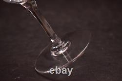 SET 3 Baccarat Crystal Capri Optic Claret Wine Glasses Goblets Stemware 6 VTG