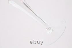 SET 6 BOHEMIAN CZECH CUT TO CLEAR CRYSTAL Hock Wine GLASSES Goblets Cranberry