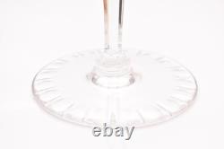 SET 6 BOHEMIAN CZECH CUT TO CLEAR CRYSTAL Hock Wine GLASSES Goblets Multicolor