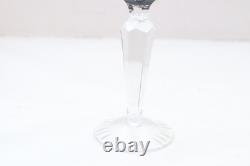 SET 6 BOHEMIAN CZECH CUT TO CLEAR Cordial Wine GLASSES Goblets Multicolor 5.25