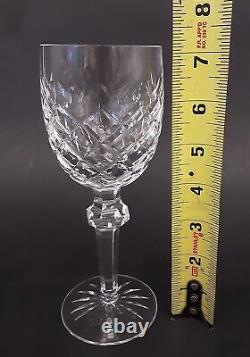 SET 6 Vintage WATERFORD Crystal POWERSCOURT 7 1/8 Claret Wine Glasses Goblets