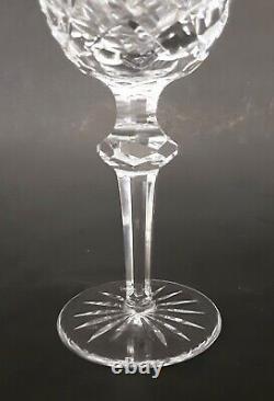 SET 6 Vintage WATERFORD Crystal POWERSCOURT 7 1/8 Claret Wine Glasses Goblets